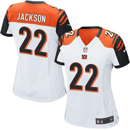 Nike Bengals #22 William Jackson White Women's Stitched NFL Elite Jersey - Click Image to Close